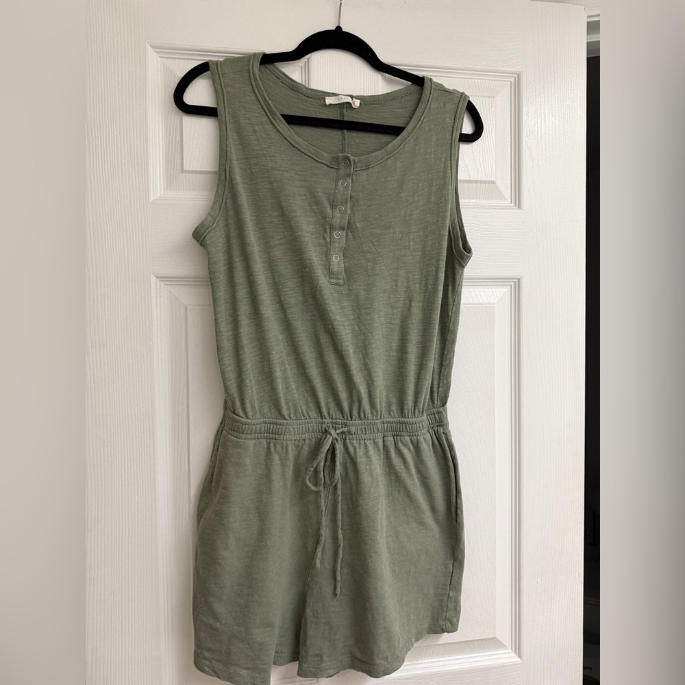 Lush Green Sleeveless Romper